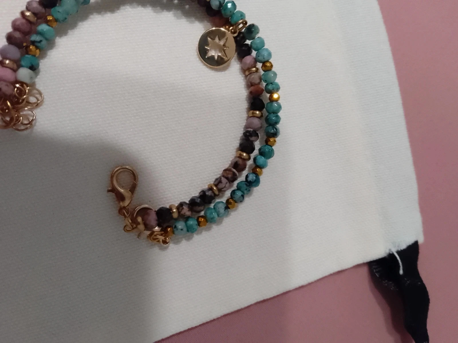 Lote de 2 pulseiras de pedras naturais semipreciosas – photo 3